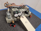 Numatics 7x Valve Solenoid 041SA400M0000F 4x Regulated Pneumatic Manifold N5