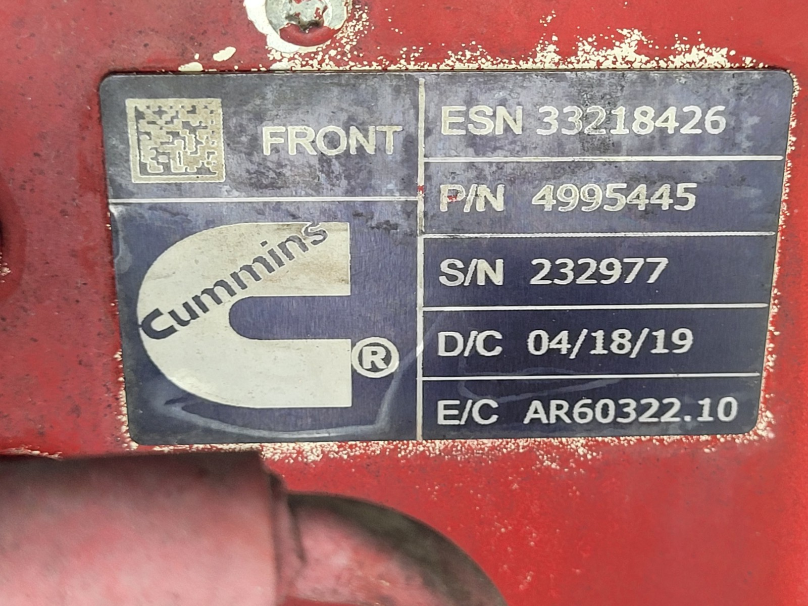 Continental Cummins Front C4995445 21XM285 2019 ECU  [A]