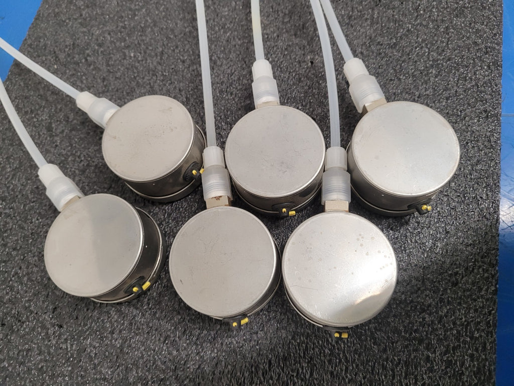 Lot of 6x Stubbe Wika 837-1 MDM 902 G 1/4" DN20 PP PTFE Pressure Guage 0-2.5 BAR
