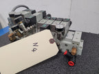 Numatics 8x Valve Solenoid 041SA400M0000F 5x Regulated Pneumatic Manifold N4