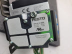 FESTO 8 Valve Pneumatic Solenoid Block CPV10-GE-DI01-8 165809 + CPV10-VI 18200
