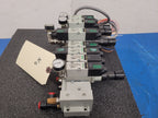 Numatics 8x Valve Solenoid 041SA400M0000F 5x Regulated Pneumatic Manifold N4