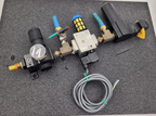 Lot of 4 Norgren R74G-4AK-RMG Filter Regulator Assembly 1x SMC NAV4000 Solenoid