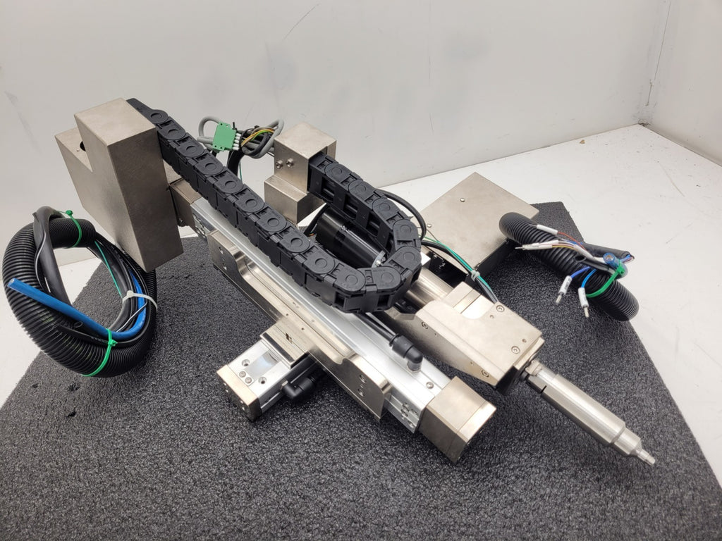 IAI 2x Axis Screwdriver Linear Robot Arm 8" Z 4" Y Movement DSRC CAN Controllers