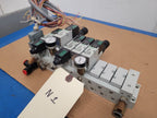 Numatics Air Valve Manifold 6x Solenoid 041SA400M0000F 2x regulated 24VDC N1