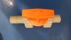 Stubbe FA15-05518 DN25 1" Plastic Ball Valve PP PTFE EPDM Adjustable Handle