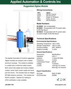 Ruggedized Industrial Zigbee Module Encapsulate w/ DIN Rail Mount 00-92601 SMA