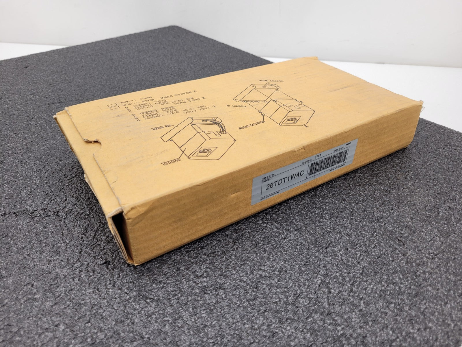 DELTA ELECTRONICS 26TDT1W4C VFD EMI 3 Phase Line Filter 250V 26A 50/60Hz NEW