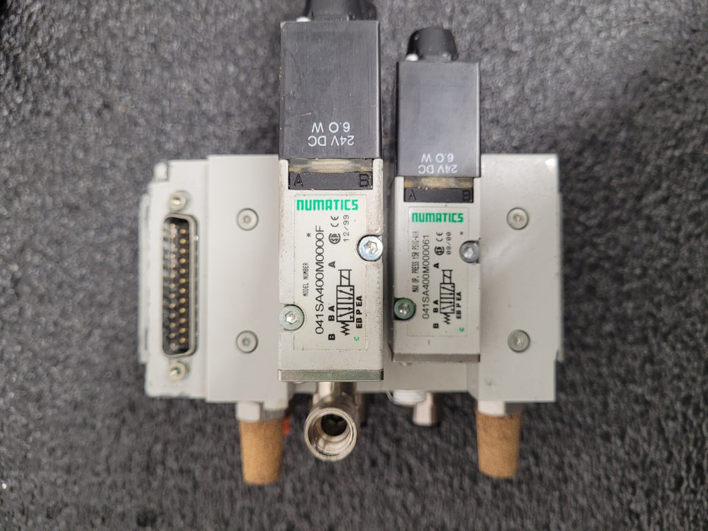 Numatics 5 Valve Solenoid 041SA400M0000F Pneumatic Manifold Set 3 Blocks DB25 B