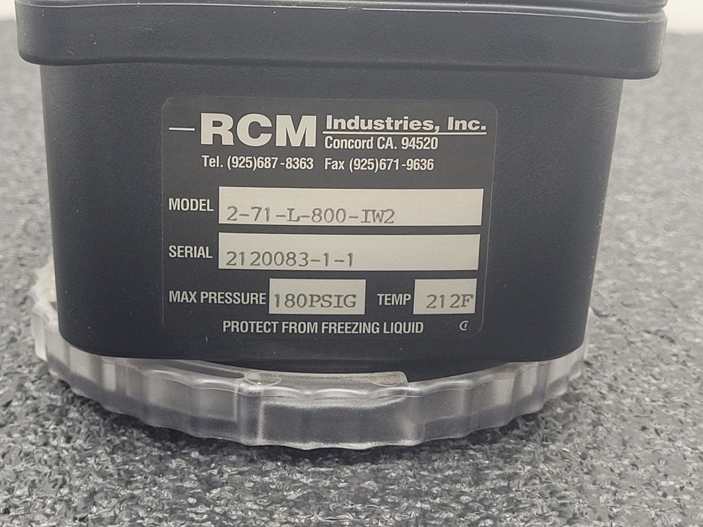 RCM INDUSTRIES 2-71-L-800-IW2 Flow Meter 180PSI 100-800SCFM 2" NPT In/Out