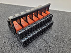 Lot of 7x Schrack DIN Rail Relay Block RT78725 8A 230VAC RT424730 EM10 Indicator