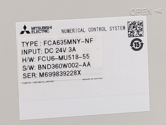 Mitsubishi CNC Control Panel FCA635MNY-NF Mazatrol 640m PC-Fusion-CNC 23 Upgrade
