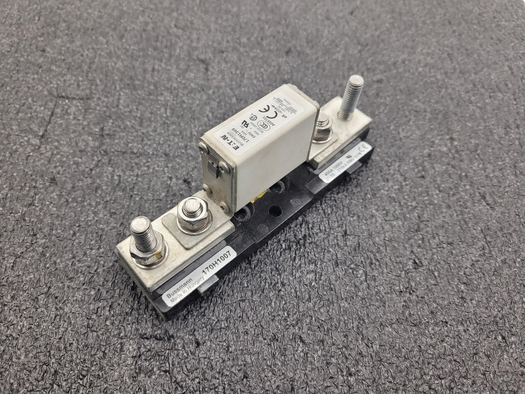 3x Bussmann 170M1369 High Speed Square Body Fuse + Holder 160A 690VAC 170H1007
