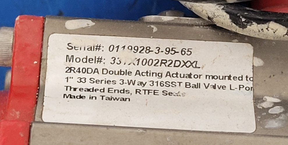 5x  A-T Controls Series 33-1T 1" 1000PSI 3-Way Valve Air Triad Controls 2R40DA