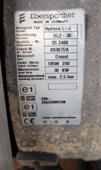 Eberspacher Hydronic L-II HL2-30 Arctic Fox  Diesel Heater 30 kW 24 Volt C3