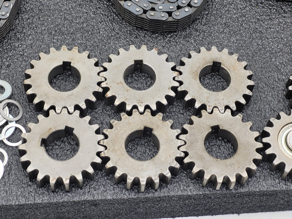 Lot of 3 Timing Roller chain sprocket set multiple 10T - 20T Numbered 74 BRH BRN