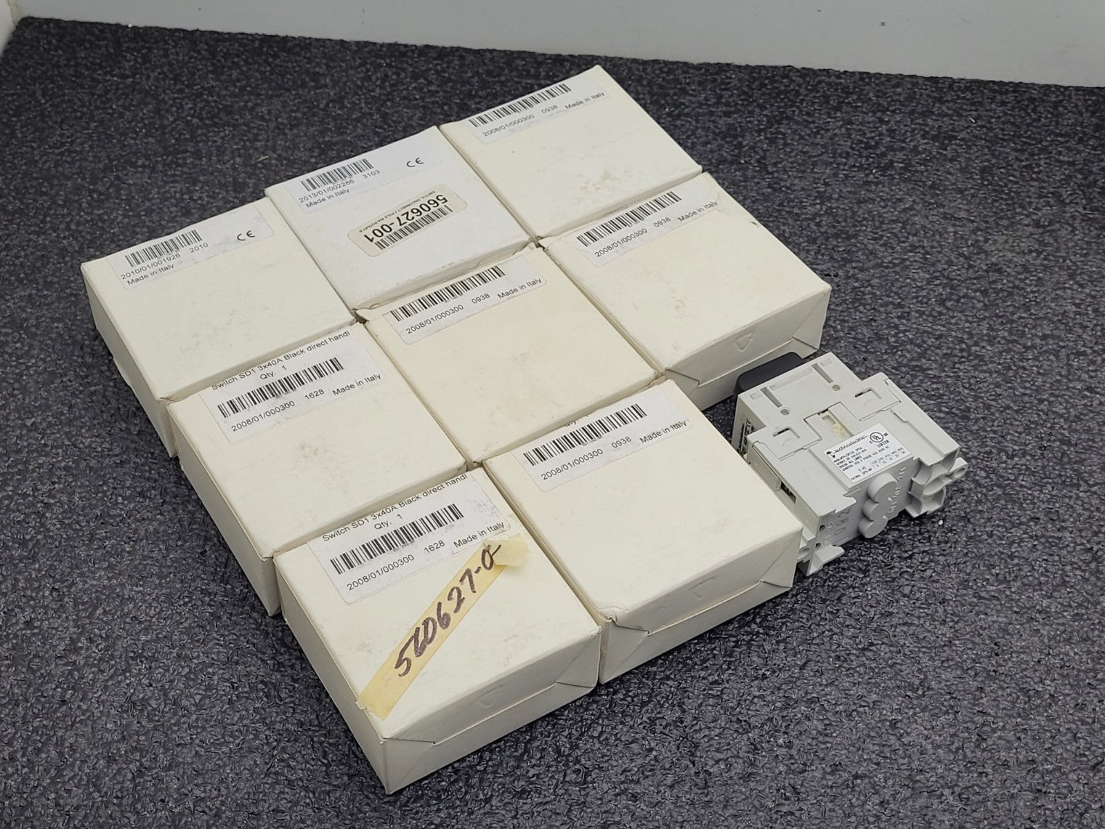 9 x Technoelectric SD1-040-BR SD1 Series 3-Pole 40A 600VAC Non-Fused Load Switch