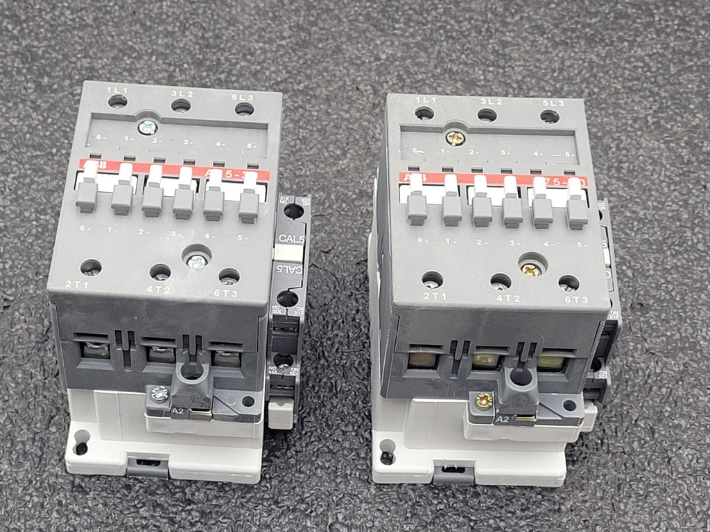 Lot of 2 A75-30 - ABB Contactor 3 Pole w/ a 110V-120V Coil