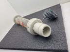 GEMU 815R50D Plastic Variable Area Flow Meter Rotameter Liquid Gas w/ sensor