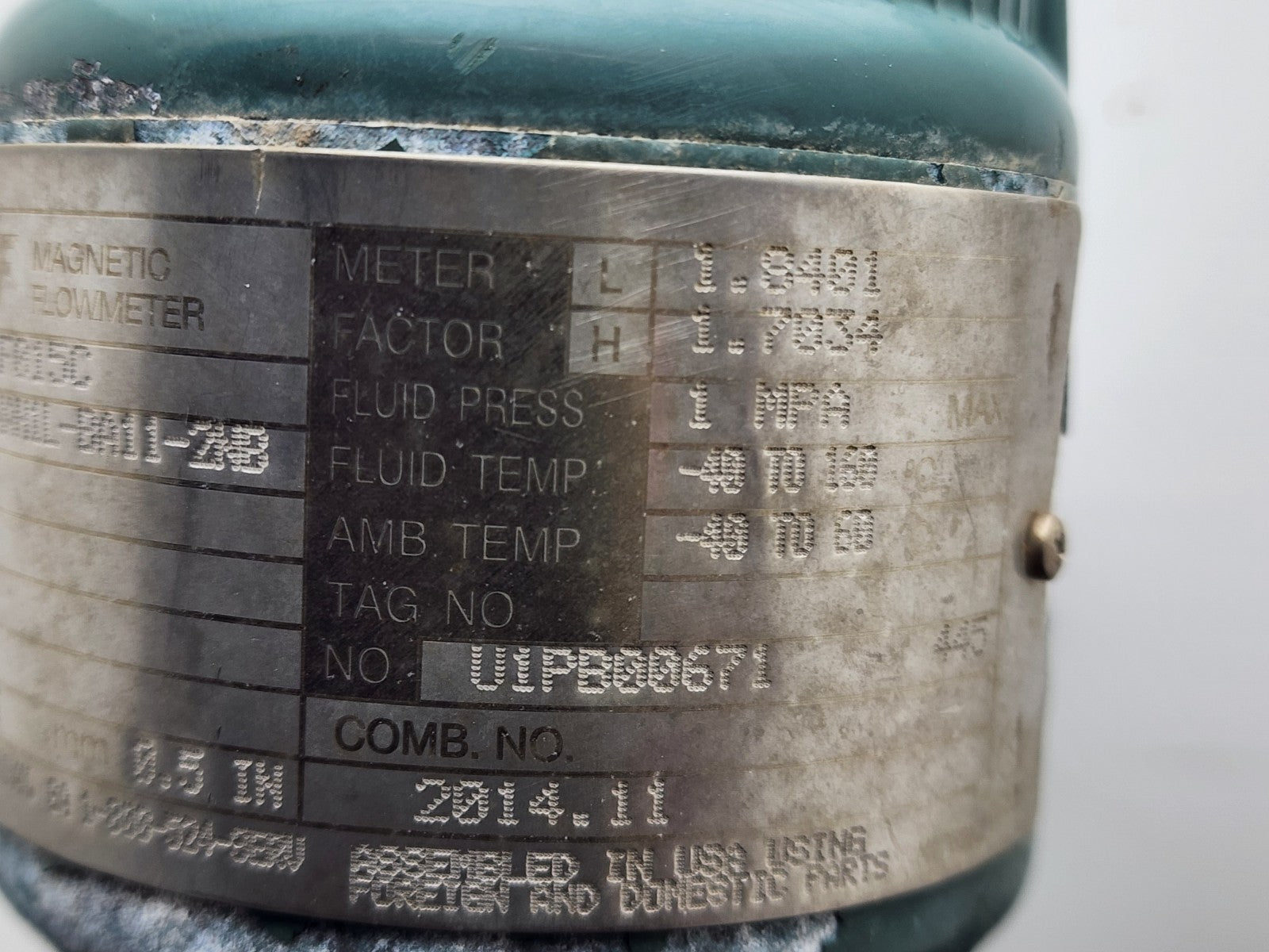 Yokogawa AXF015C-PNAH1L-BA11-2NB Magnetic Flowmeter ADMAGAXF 100-120VDC