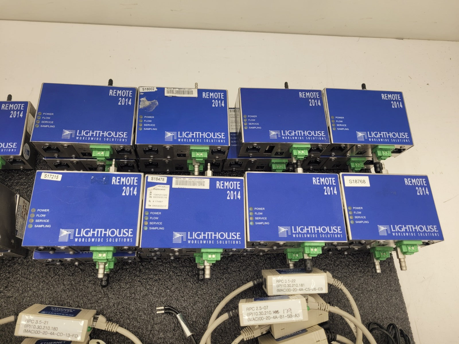 22x LIGHTHOUSE REMOTE  2014 3010 + Enet adapters RS-232 Laser Particle Counter