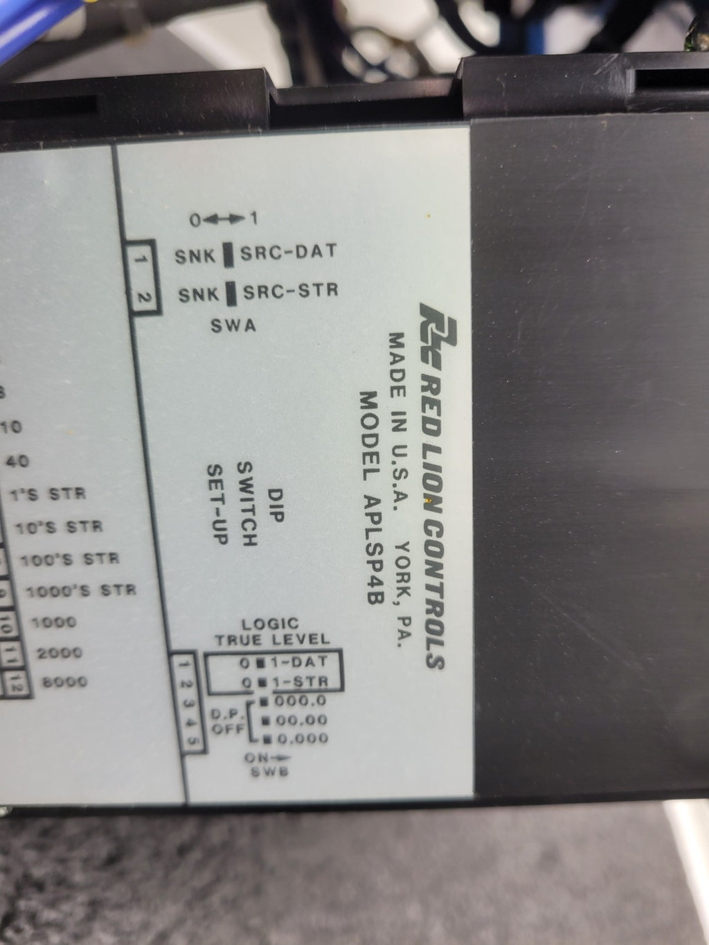 Red Lion APLSP4B Digital Readout Allen Bradley 800m-XD1S Buttons Control Panel