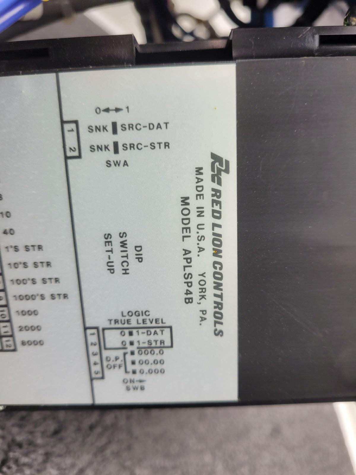 Red Lion APLSP4B Digital Readout Allen Bradley 800m-XD1S Buttons Control Panel