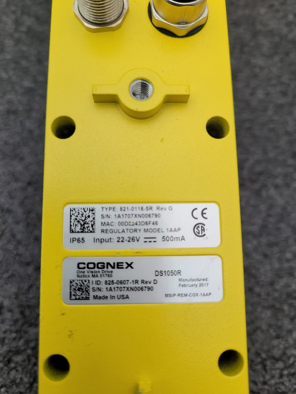 Cognex DS1050R  Laser Displacement Sensor 821-0116-5R 825-0607-1R