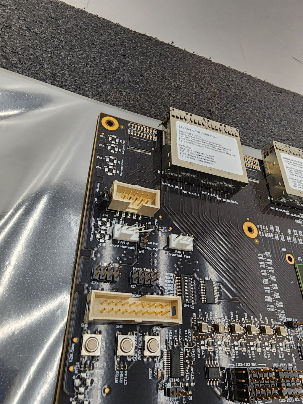 Lot of 2x LSI SAS3x48 Eval L3-25259-01A Evaluation Board SFF-8644 12Gb/s SAS
