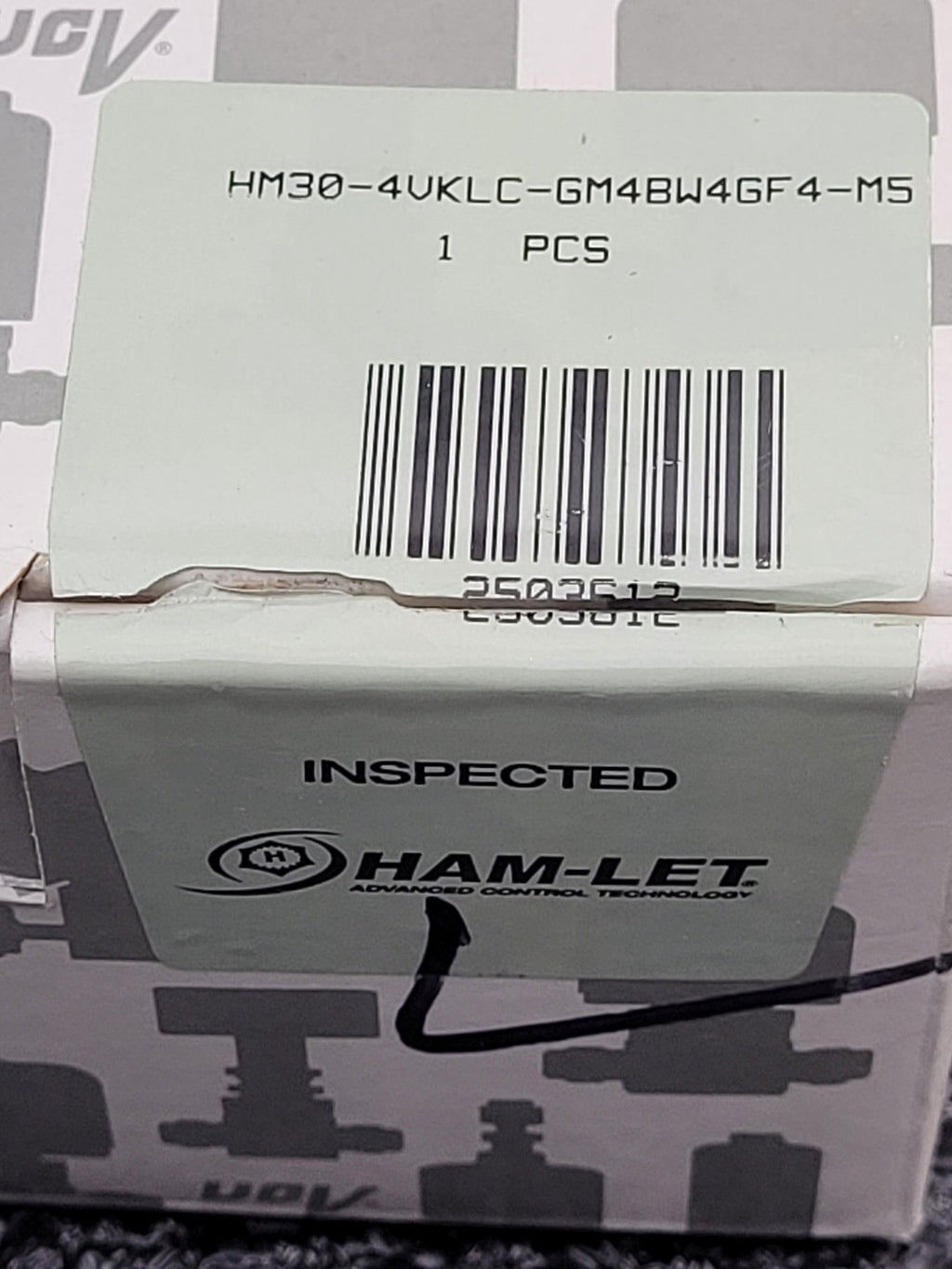 Ham-Let 3-Way HM30-4VKLC-GM4BW4GF4-M5 300PSI Diaphragm Valve Solenoid 316SS