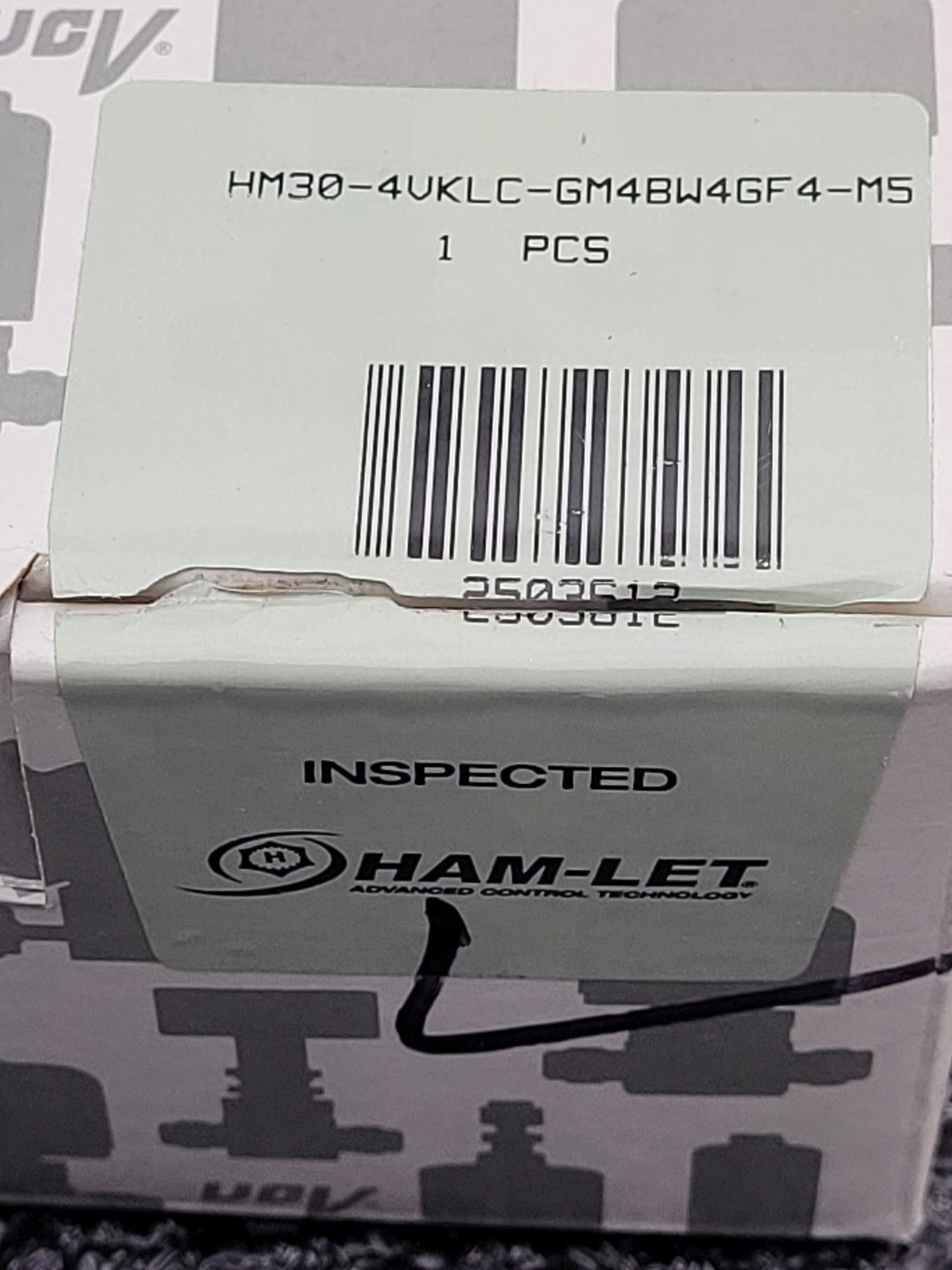 Ham-Let 3-Way HM30-4VKLC-GM4BW4GF4-M5 300PSI Diaphragm Valve Solenoid 316SS