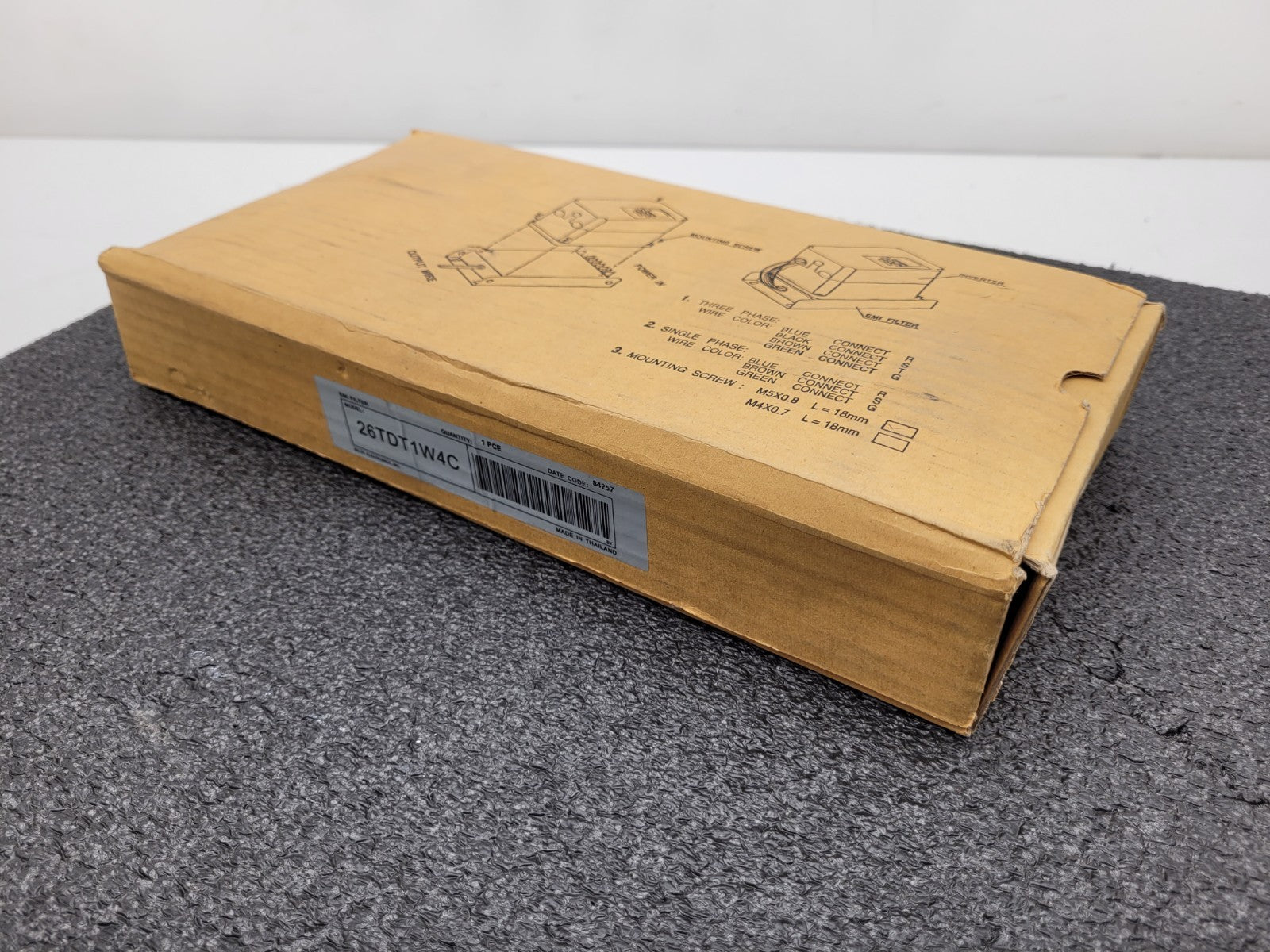 DELTA ELECTRONICS 26TDT1W4C VFD EMI 3 Phase Line Filter 250V 26A 50/60Hz NEW