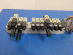 Numatics 11x Valve Solenoid 041SA400M0000F 3x Regulated Pneumatic Manifold N8