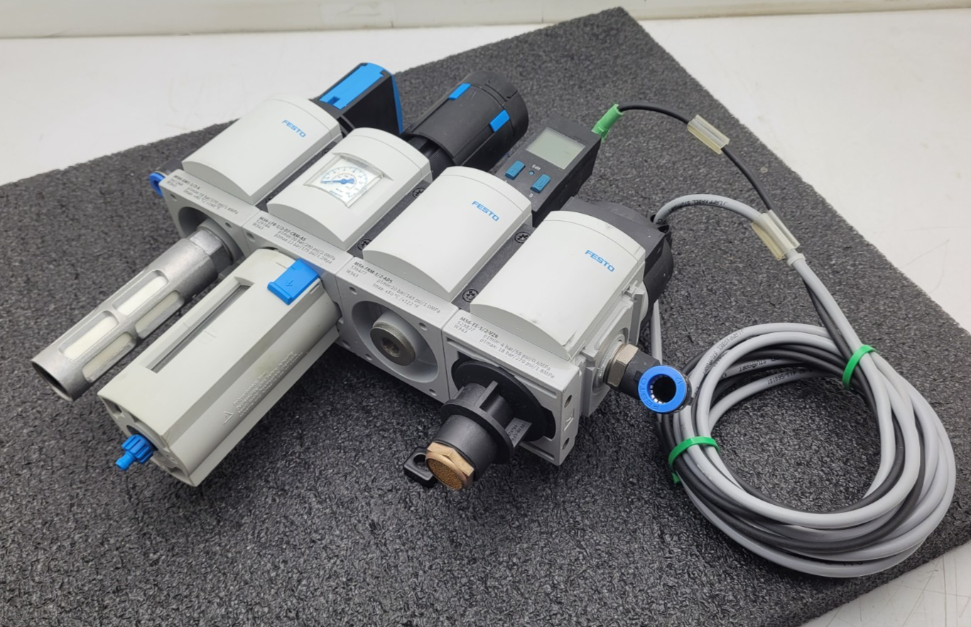 Festo MS6-LFR Filter Regulator On/OFF Solenoid Pneumatic Air Manifold 531030
