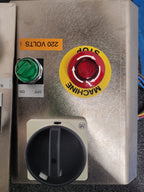 Lot of 2x Machine Control Electric Panel Main Disconnect On/Off and EMO Switch
