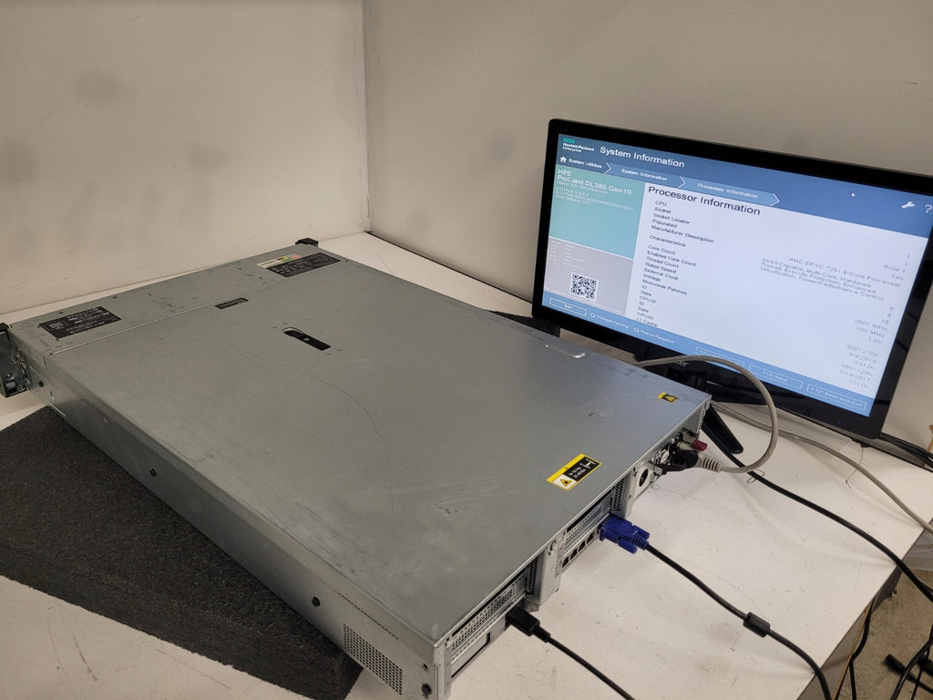 HPE ProLiant DL385 G10 2x AMD EPYC 7251 32GB RAM P408i-a SR 2U Server 8 Bay SFF