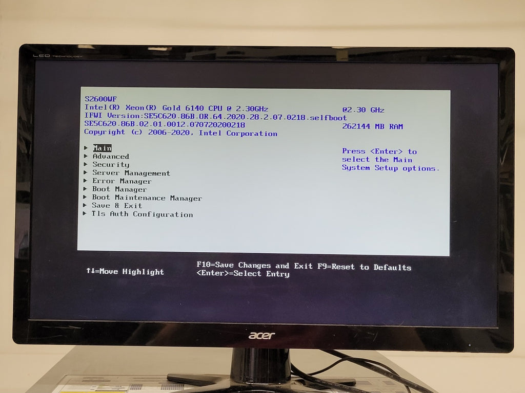 1UI Intel S2600WF Server 2x Xeon Gold 6140 2.3GHz Processors No Ram 4x LFF [B]