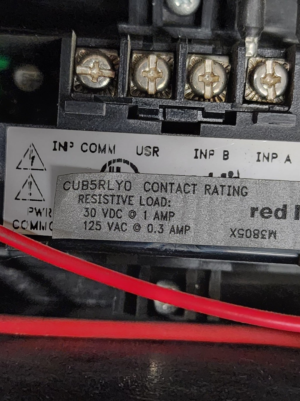 Red Lion CUB5 Timer Counter 9-28VDC With Standoff Mount CUB5RLY0 Single Relay