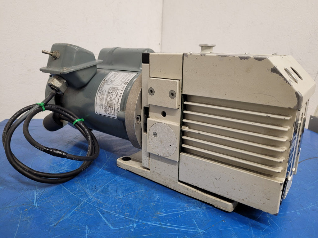 Leybold Trivac Rotary Vane Vacuum Pump D4B Load Tested Good 120VAC 1/3HP