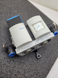 Festo MS6 Manual On/OFF Mechanical Pressure Guage Pneumatic Air Manifold 16mm In