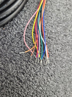 FINECABLES E343967 12Pin M12 Barrel Right Angle Male 12 Conductor New Pigtail 6M