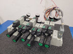 Numatics 8x Valve Solenoid 041SA400M0000F 6x Regulated Pneumatic Manifold N3