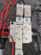 2 Bases SMC SY3143-5G SYJ3343-5G Double Solenoid Valve LOT OF 2x