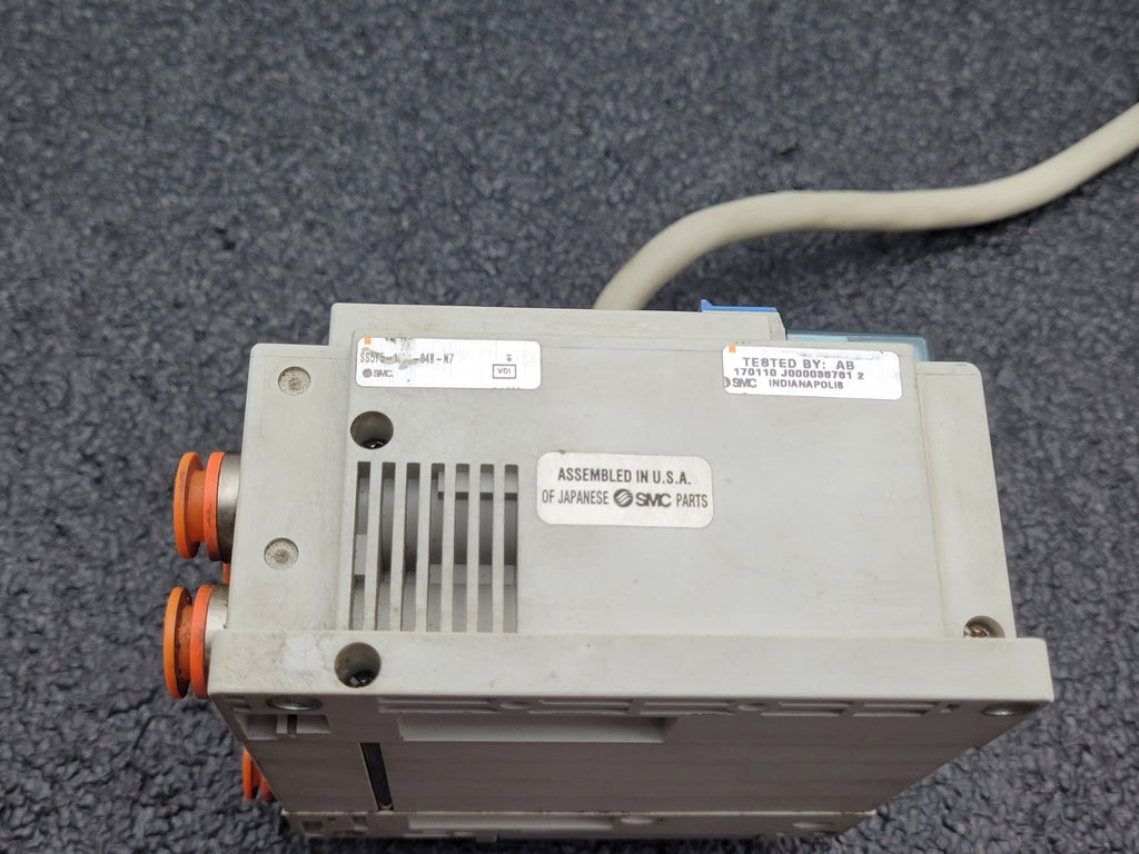SMC SS5Y5-10F1-04B-N7 Pneumatic Dual Acting 4x Solenoid Valve Block