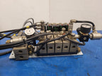 Burkert 413-G-1/4-B-PL-1/4 Pneumatic Solenoid 7 Valve Manifold 120VAC Unit A