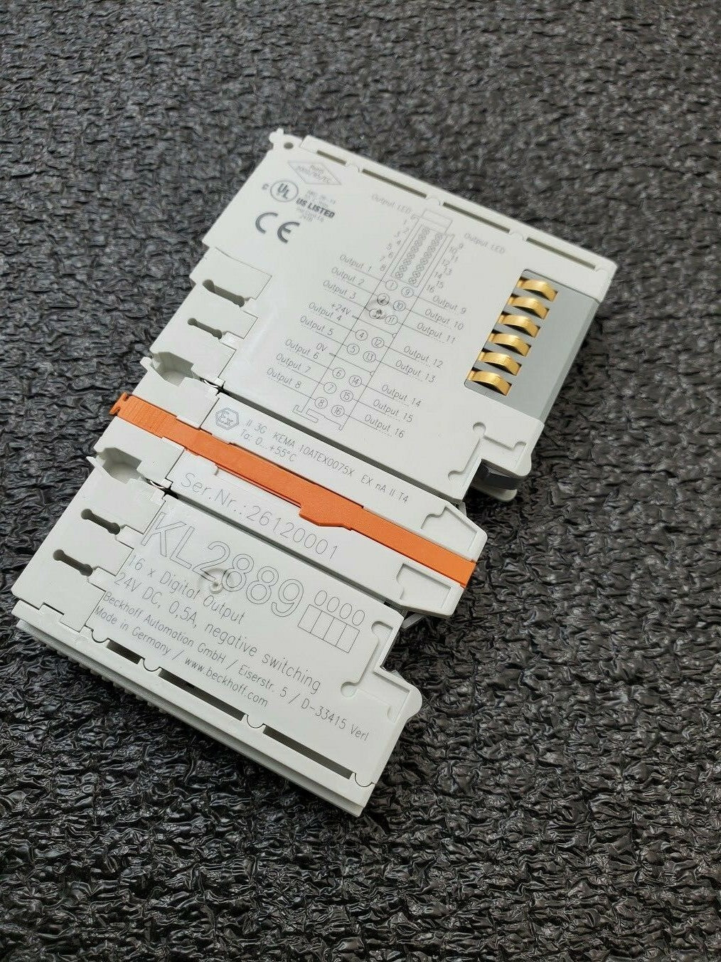Beckhoff KL2889 HD Bus Terminal 16x Digital Output 24VDC Neg. Ground Switching