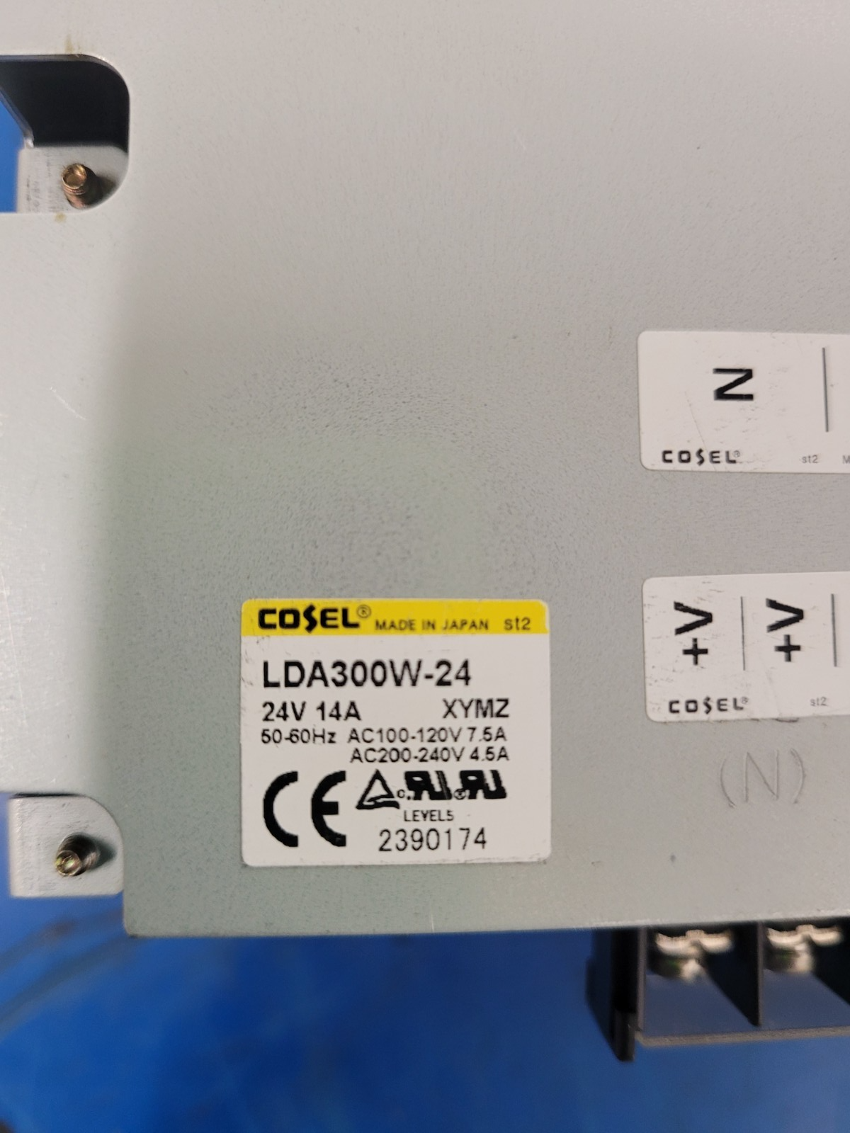 Cosel DC Power Supply 24VDC 14A Output Power Supply LDA300W-24 100-240VAC Input
