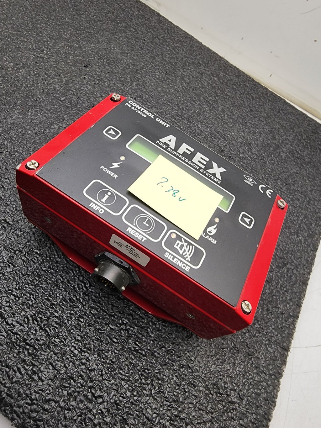 AFEX  Fire Suppression Systems Control Unit Panel A729000 Good Battery