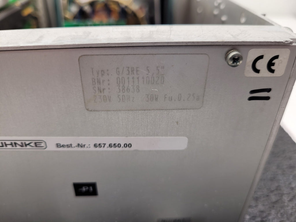 Kuhnke G/3RE 5.5" 230V 50Hz 658.650.00 Plating Deposition Controller PLC