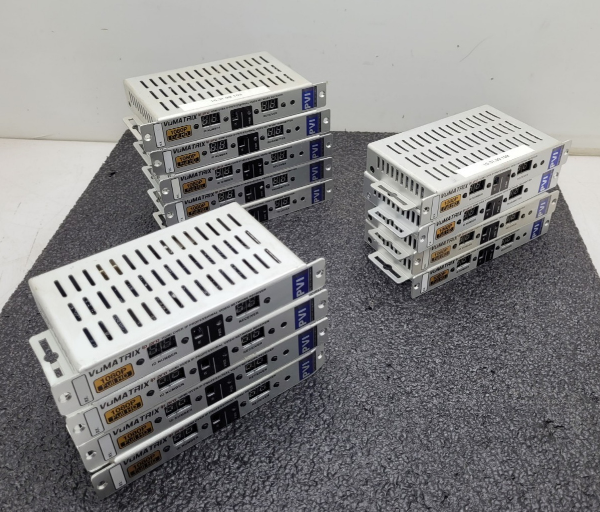 13x PVI VUMATRIX Ip Pro VMX-1X-RX-IP-PRO 1080P full HD HDMI Ethernet LAN Modules